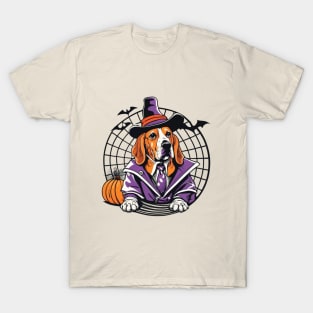 basset hound pumpkin T-Shirt